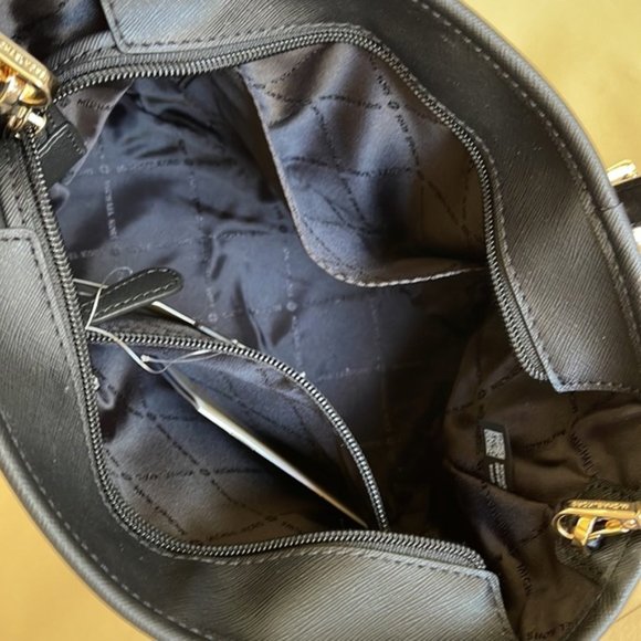 Michael Kors Jet Set Travel XS Carryall Tote Top Zip Tote Black - Picture 11 of 16